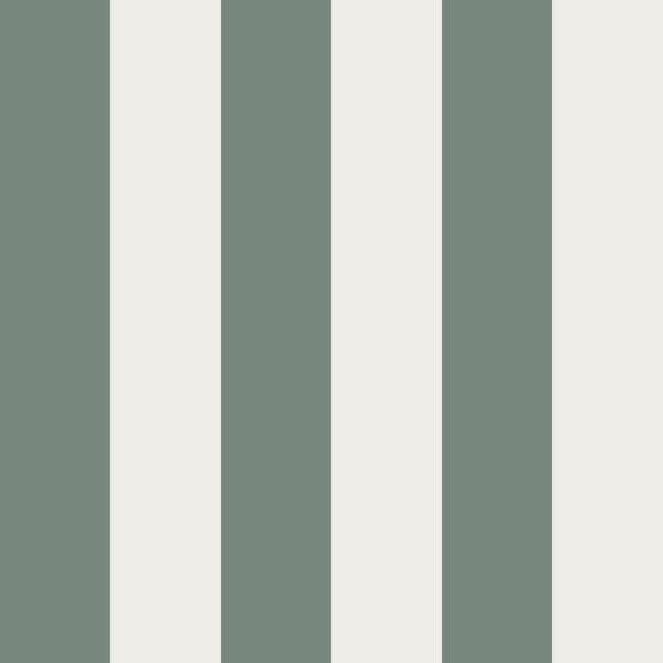 Sage Green And Ivory Stripes -Medium
