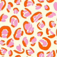 Bright Leopard Print Hot Pink and Orange Red tapet