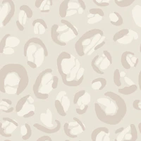 Leopard Print in Greige Warm Taupe and Ivory tapet