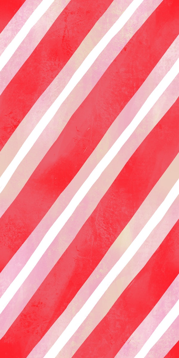 Candycane Diagonal Stripes in Red and pink