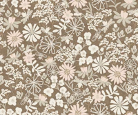 Taupe Wildflower Meadow Blossoms wallpaper