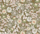 Olive floral bees and daisies
