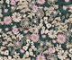 Deep teal floral nursery blooms