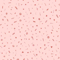 Blush pink red doodle squiggles wallpaper