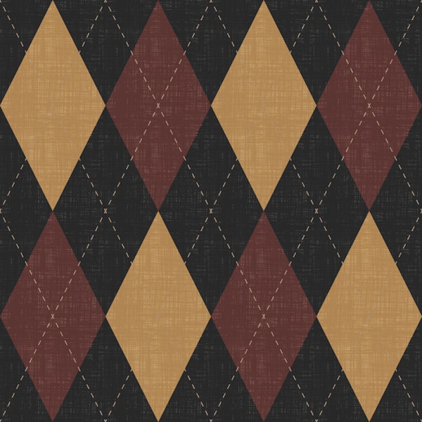Argyle Harlequin Dark Moody Mix