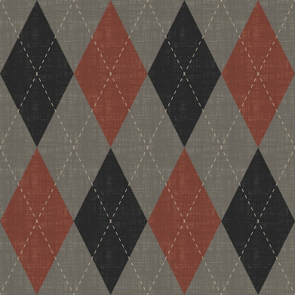 Argyle Harlequin Deep Bold Shade