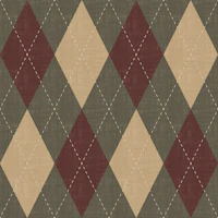 Argyle Harlequin Diamond Rich Warm Tones wallpaper