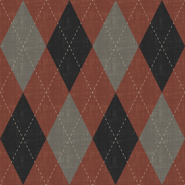 Argyle Harlequin Diamond Deep Bold Shade