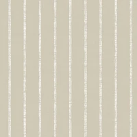 Taupe Linen Vertical Stripes tapete