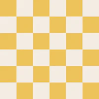 Mustard Yellow Ivory Checkerboard tapete