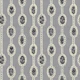 White botanical stripes on grey small