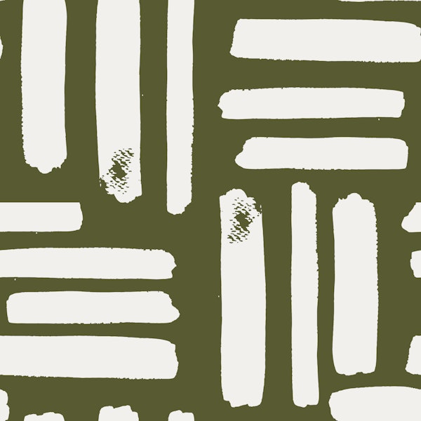 Textured Lines Olive Green Preppy Stripes
