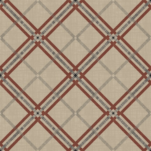Tartan Trellis Plaid Grid Deep Bold Shade