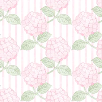 Dreamy Hydrangea Flowers in Pink - Medium behang