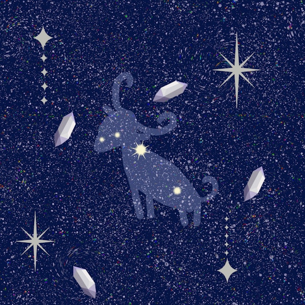 Celestial star dust with Aries