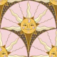 Blush Pink Celestial Sun and Moon