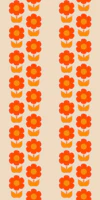 Midcentury Flower Stripes Jonnty Pattern wallpaper