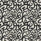 Abstract lvory Baroque Scrolls with Charcoal