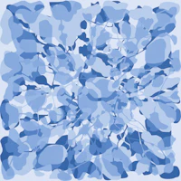 Sky blue leafy branches papiers peint
