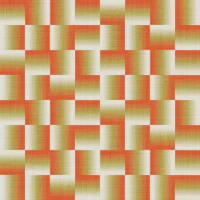 Retro Gradient Checkers Textured Red Olive tapet
