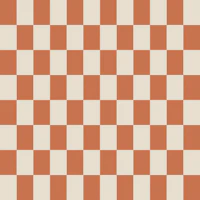 Ivory Terracotta Modern Checker Pattern behang