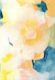Ivory Blush Flower Petals Watercolor
