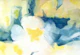 Pale yellow and teal brushstrokes