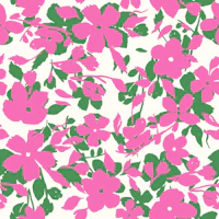 Hot pink and green flowers wallpaper
