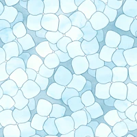 Allover Hydrangea Petals in Pale Blue tapet