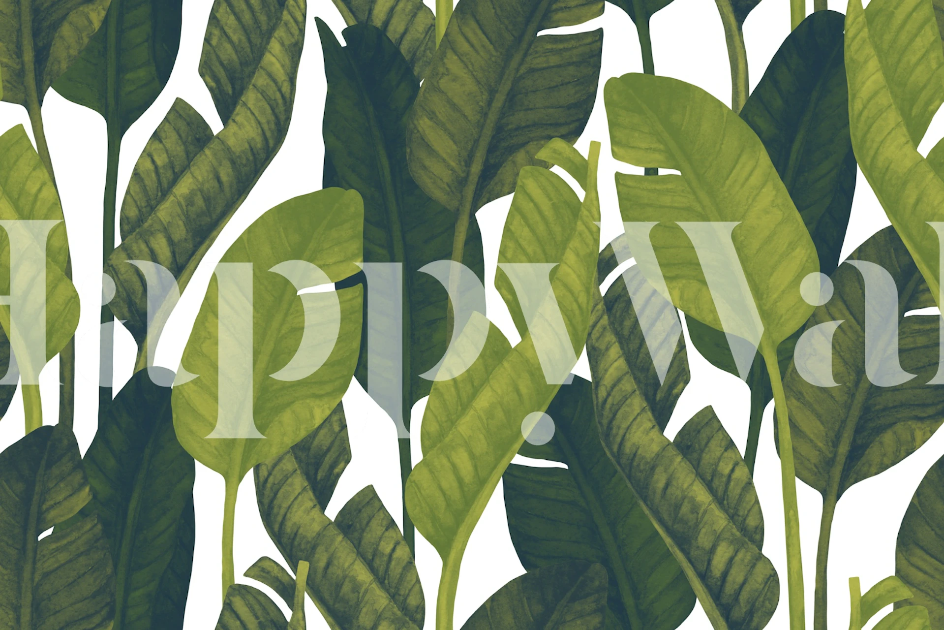 Exotic Leaf Design wallpaper
