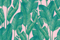 Lush Jungle Leaf Motif tapetas