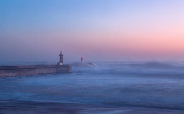 Lighthouse in Porto  Portugal