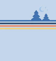 Retro Camping Stripes tapet