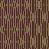Mid-Century Geometric Trellis – Brown & Beige wallpaper