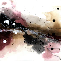 Moody Abstract Landscape papier peint