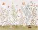 Ivory woodland animals and wildflowers