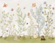 Ivory meadow animals and birds