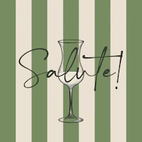 Ivory Sage Green Salute Text wallpaper