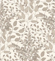 Leafy Boughs and Branches - neutral taupe tapete