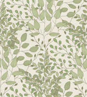 Leafy Boughs and Branches - green - medium tapete