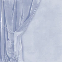 Velvet Drapery with Tie - Misty Blue wallpaper