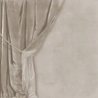 Velvet Drapery with Tie - Taupe wallpaper