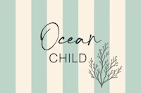 Seafoam Green Stripes Ocean Child tapete