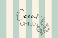 Seafoam Green Stripes Ocean Child tapeta