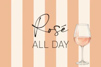 Blush Pink Stripes Rose All Day tapeta