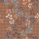 Colorful berry branches on taupe gingham