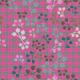Fuchsia gingham plaid berry branches