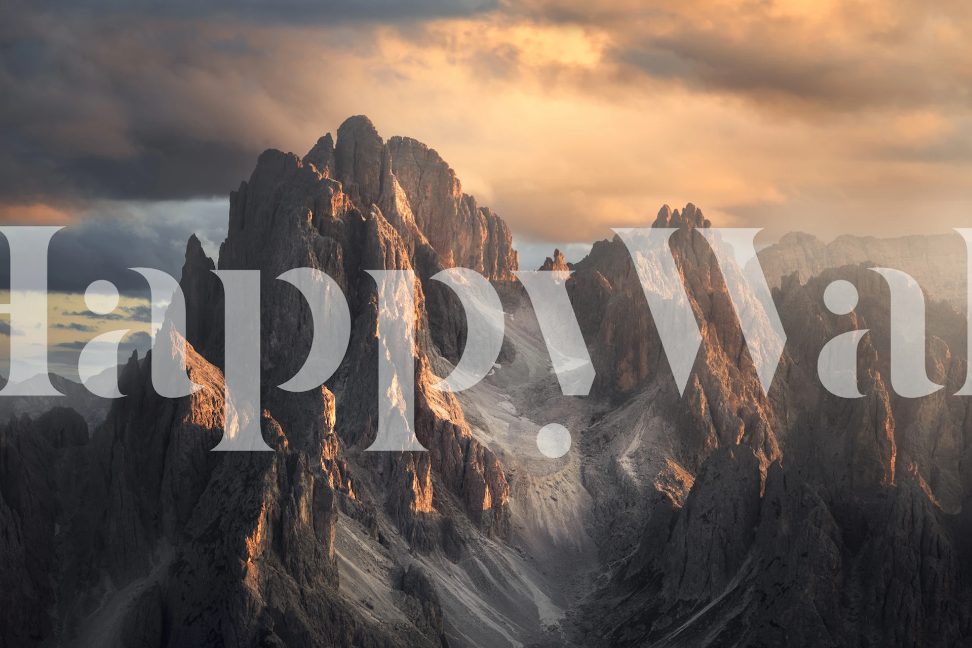 Light on the Path wallpaper in a room