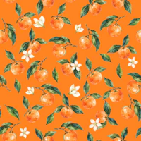 Welcome Clementine on orange small wallpaper
