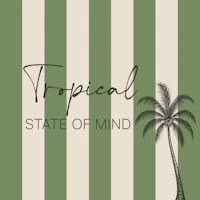 Sage Green Tropical Quote And Palm tapeta